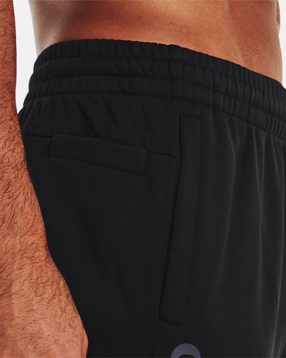 Men's Armour Fleece® Pants, Black, pdpMainDesktop image number 3